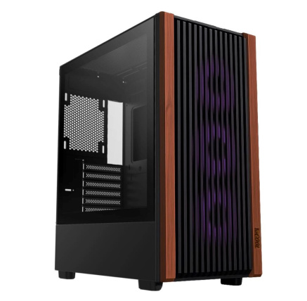 1stCOOL skříň G6 Noble, Mid Tower, ATX, AU, Průhledná Bočnice, Černá