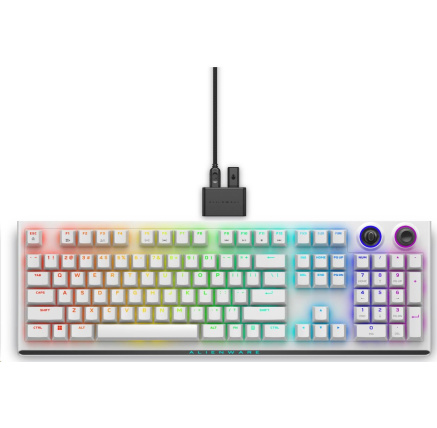 DELL KLÁVESNICA  Alienware Tri-Mode Wireless Gaming Keyboard - AW920K (Lunar Light)