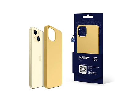 3mk ochranný kryt HARDY Silicone MagCase pro Apple iPhone 15, Yellow 3mk ochranný kryt HARDY Silicone MagCase pro Apple iPhone 15, Yellow