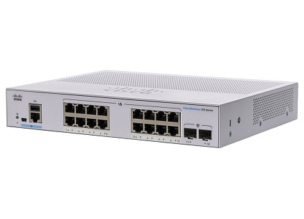 Cisco switch CBS350-16T-E-2G-EU (16xGbE,2xSFP,fanless) - REFRESH