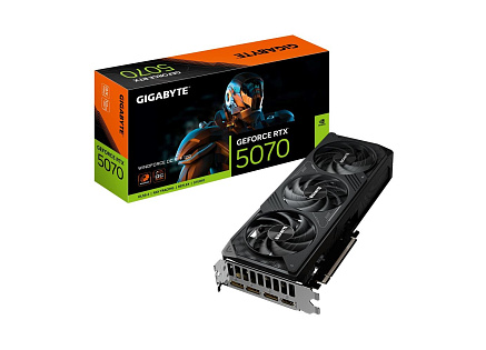 GIGABYTE VGA NVIDIA GeForce RTX 5070 WINDFORCE OC 12G, 12G GDDR7, 3xDP, 1xHDMI