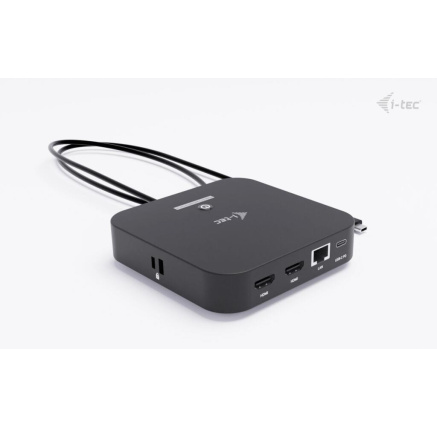 i-tec USB-C Dual HDMI Docking Station with Power Delivery 100W + i-tec Universal Charger 100W