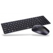 RAPOO set klávesnice+myš 9300M, Wireless Multi-Mode Slim Mouse and Ultra-Slim Keyboard, černá