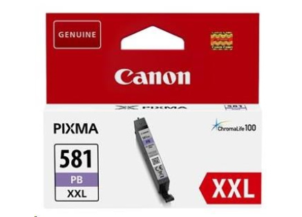 Canon CARTRIDGE CLI-581 XXL foto modrá pro PIXMA TS615x, TS625x, TS635x, TR7550, TS815x (9 140 str.) Canon CARTRIDGE CLI-581 XXL foto modrá pro PIXMA TS615x, TS625x, TS635x, TR7550, TS815x (9 140 str.)