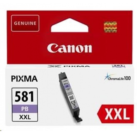Canon CARTRIDGE CLI-581 XXL foto modrá pro PIXMA TS615x, TS625x, TS635x, TR7550, TS815x (9 140 str.) Canon CARTRIDGE CLI-581 XXL foto modrá pro PIXMA TS615x, TS625x, TS635x, TR7550, TS815x (9 140 str.)