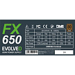 EVOLVEO FX 650 , zdroj 650W ATX, 14cm, tichý, 80+ bronze, bulk, záruka 3 roky