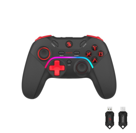 A4tech Bloody GPW70, gamepad, RGB, Dual mode 2,4G+USB, černá
