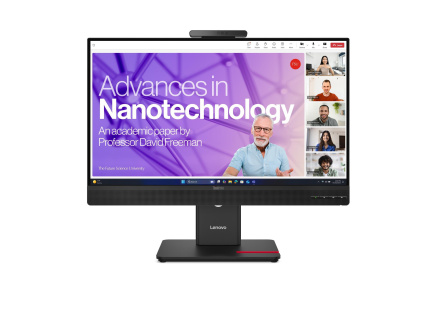 LENOVO LCD T24-4v - 23.8",IPS,16:9,1920x1080,120Hz,1500:1,4ms(GtG),VGA,HDMI,DP,USB Hub,cam,Pivot