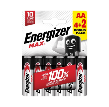 Energizer LR6/6 Max AA 6 pack Energizer LR6/6 Max AA 6 pack