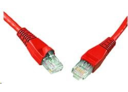 Solarix Patch kabel CAT5E UTP PVC 7m červený snag-proof C5E-114RD-7MB