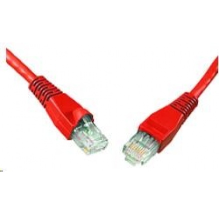 Solarix Patch kabel CAT5E UTP PVC 7m červený snag-proof C5E-114RD-7MB
