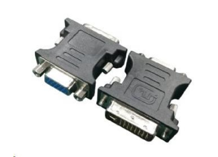 GEMBIRD Redukce DVI / VGA (M/F, DVI-A 24 pin) černá/bíla GEMBIRD Redukce DVI / VGA (M/F, DVI-A 24 pin) černá/bíla