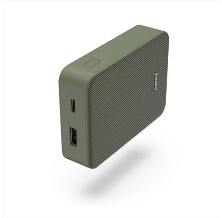Hama Colour 10, powerbanka 10000 mAh, 3 A, výstup: USB-C, USB-A, zelená Hama Colour 10, powerbanka 10000 mAh, 3 A, výstup: USB-C, USB-A, zelená
