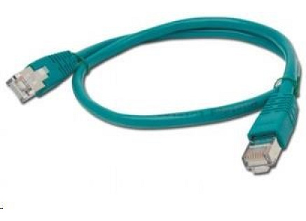 GEMBIRD kabel patchcord CAT6 stíněný FTP 0,5m, zelený GEMBIRD kabel patchcord CAT6 stíněný FTP 0,5m, zelený