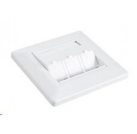 Solarix Zásuvka modulární pro 3 keystony pod omítku bílá SX9-3-0-WH Solarix Zásuvka modulární pro 3 keystony pod omítku bílá SX9-3-0-WH