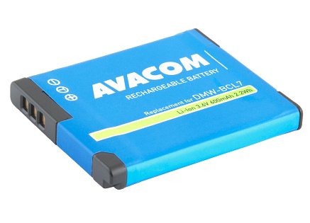 AVACOM náhradní baterie Panasonic DMW-BCL7 Li-Ion 3.6V 600mAh 2.2Wh AVACOM náhradní baterie Panasonic DMW-BCL7 Li-Ion 3.6V 600mAh 2.2Wh