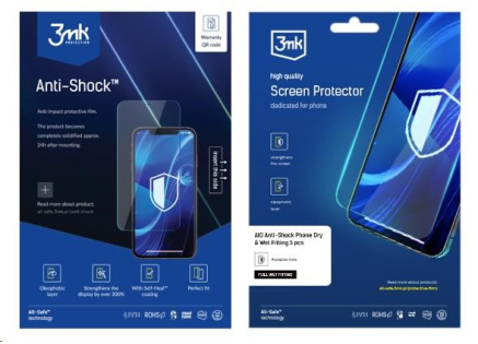 3mk All-Safe - AIO fólie Anti-shock Full Wet Fitting Phone, 5 ks