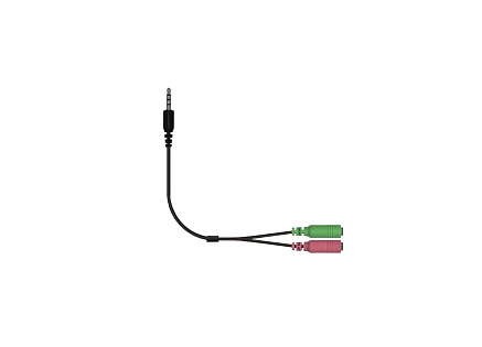 GENIUS ACC-100 audio adaptér 2x female 3,5mm jack na 1x male 3,5" jack GENIUS ACC-100 audio adaptér 2x female 3,5mm jack na 1x male 3,5" jack