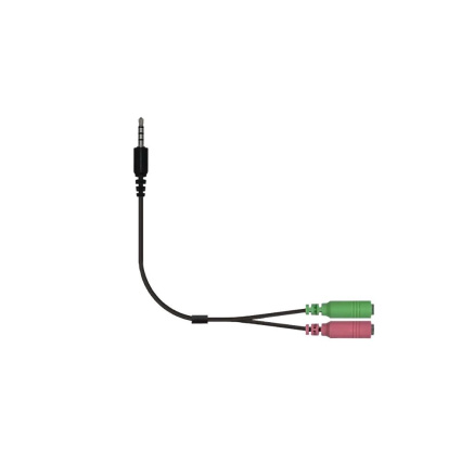 GENIUS ACC-100 audio adaptér 2x female 3,5mm jack na 1x male 3,5" jack