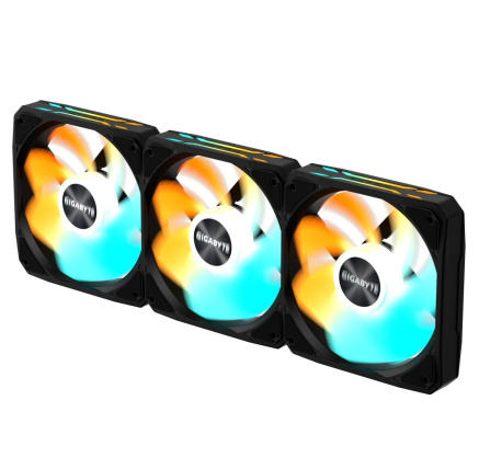 GIGABYTE ventilátor EZ CHAIN RVS FAN 3-PACK, 3x120mm, černá