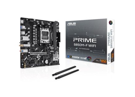 ASUS MB Sc AM5 PRIME B850M-F WIFI, AMD B850, 2x DDR5, WiFi, 1xHDMI, mATX