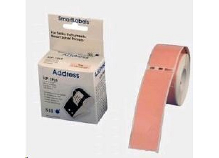 Seiko adresní štítky - růžové, 28x89mm 130ks/role