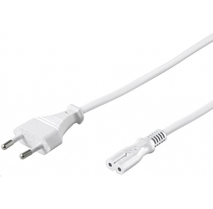 PREMIUMCORD Kabel síťový 230V k magnetofonu 2m bílý PREMIUMCORD Kabel síťový 230V k magnetofonu 2m bílý