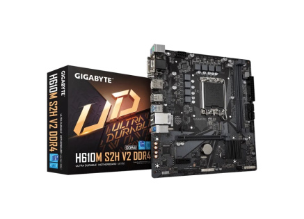 GIGABYTE MB Sc LGA1700 H610M S2H V2 DDR4, Intel H610, 2xDDR4, 1xDP, 1xHDMI, 1xDVI, 1xVGA, mATX