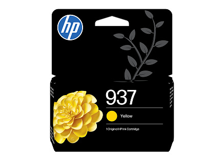 HP 937 Yellow Original Ink Cartridge (800 pages)