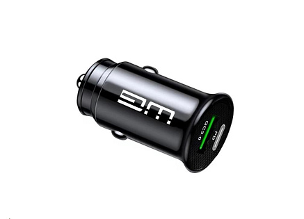 WG - Autonabíječka 2x USB-A / 1x USB-A 18W QC3.0 + 1x USB-C PD 20W / black