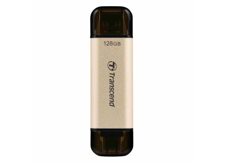 TRANSCEND Flash Disk 128GB JetFlash®930C, TLC, USB 3.2/USB Type C (R:420/W:400 MB/s) černý