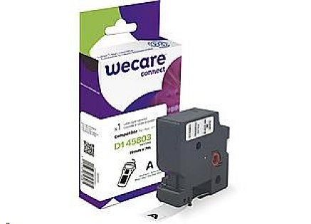 WECARE ARMOR páska pro DYMO S0720830, černá/bílá, 19mm x 7m