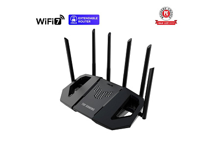 ASUS TUF-BE6500 (BE6500) WiFi 7 Extendable Gaming Router, 4x 2.5G, AiMesh