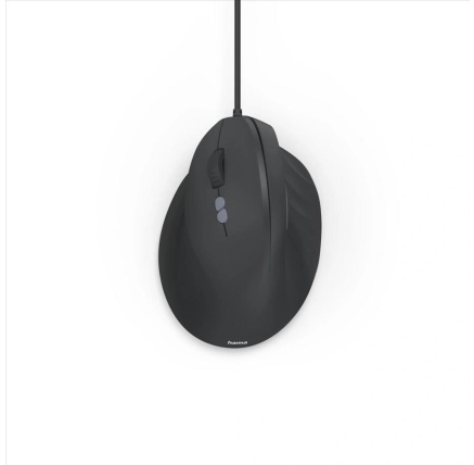 Hama vertikální ergonomická kabelová myš ECM-500L, pro leváky, černá