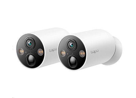 TP-Link Tapo C425 set 2x venkovní kamera C425 (4MP, 2K QHD, 1440p, IR 15m, WiFi, micro SD card, IP66)