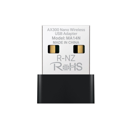 MERCUSYS MA14N WiFi6 USB nano adapter (AX300,2,4GHz,USB2.0) MERCUSYS MA14N WiFi6 USB nano adapter (AX300,2,4GHz,USB2.0)