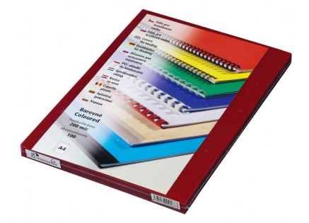 Fólie PRESTIGE A4 200 mic červené Fólie PRESTIGE A4 200 mic červené