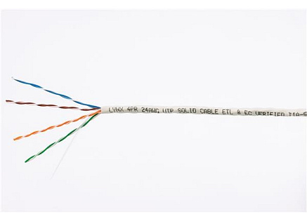 UTP kabel LYNX, Cat5E, drát, PVC, Dca, šedý, 100m UTP kabel LYNX, Cat5E, drát, PVC, Dca, šedý, 100m