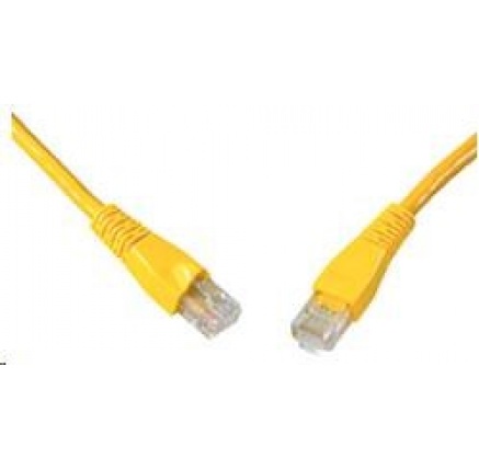 Solarix Patch kabel CAT6 UTP PVC 1m žlutý snag-proof C6-114YE-1MB
