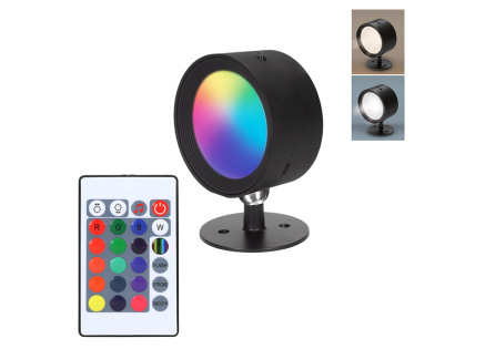 Solight LED nabíjecí RGB světlo, dálkový ovladač, Li-Ion, USB-C