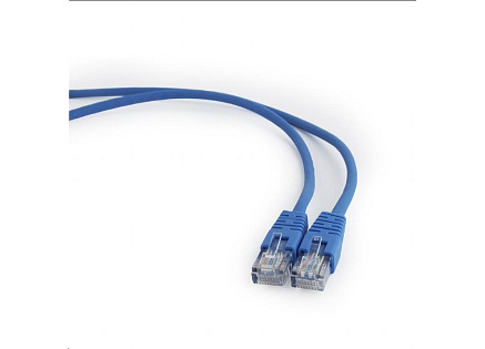 GEMBIRD kabel patchcord Cat5e UTP 0,25m, modrý