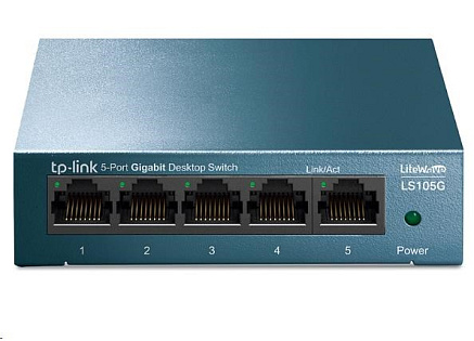 TP-Link LiteWave switch LS105G v4.0 (P/N:1730502293) (5xGbE, fanless) TP-Link LiteWave switch LS105G v4.0 (P/N:1730502293) (5xGbE, fanless)