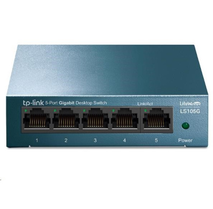 TP-Link LiteWave switch LS105G (5xGbE, fanless) TP-Link LiteWave switch LS105G (5xGbE, fanless)