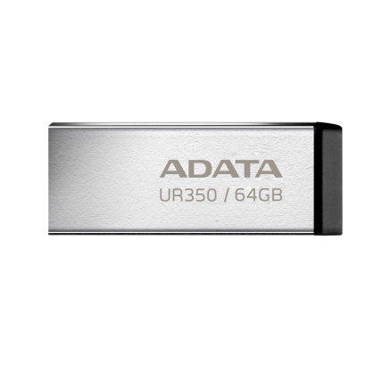 ADATA Flash Disk 64GB UR350, USB 3.2 Dash Drive, kov černá