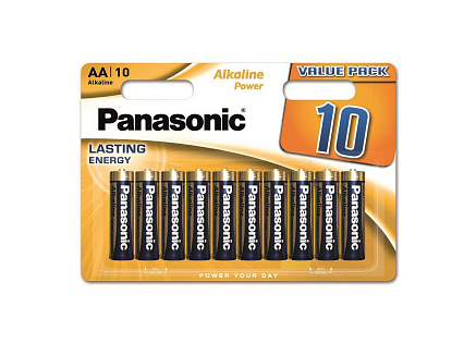PANASONIC Alkalické baterie Alkaline Power LR6APB/10BW AA 1,5V (Blistr 10ks) PANASONIC Alkalické baterie Alkaline Power LR6APB/10BW AA 1,5V (Blistr 10ks)