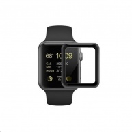 COTECi 4D sklo s celoplošným lepením s černým lemem pro Apple watch 38 mm
