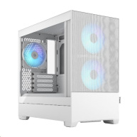 FRACTAL DESIGN skříň Pop Mini Air RGB White TG Clear Tint, 2x USB 3.0, bez zdroje, mATX