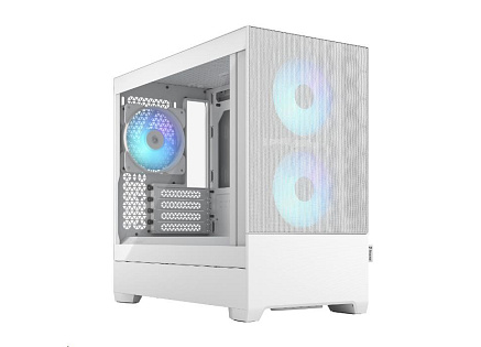 FRACTAL DESIGN skříň Pop Mini Air RGB White TG Clear Tint, 2x USB 3.0, bez zdroje, mATX