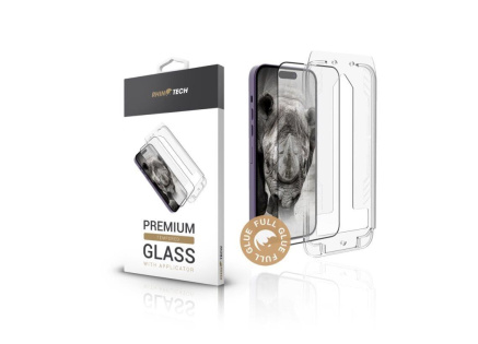 RhinoTech Tvrzené ochranné 2.5D sklo s aplikátorem pro Apple iPhone 13 / 13 Pro / 14