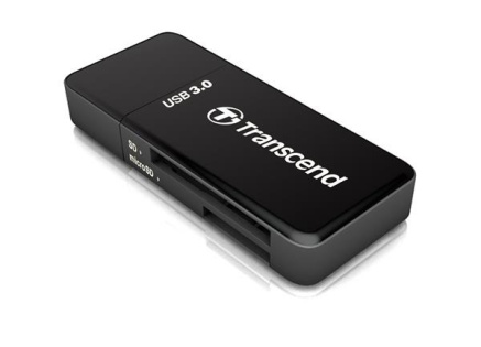 TRANSCEND Card Reader F5, USB 3.0, Black